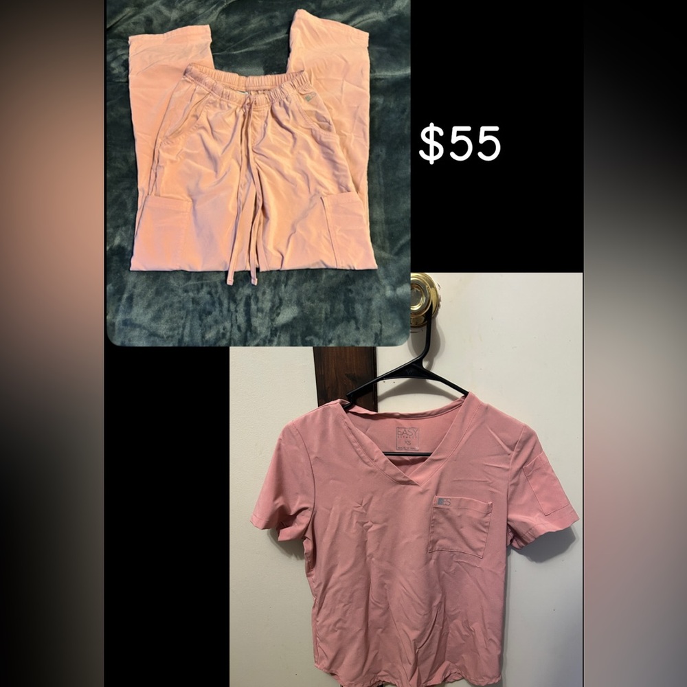 Easy stretch scrub set